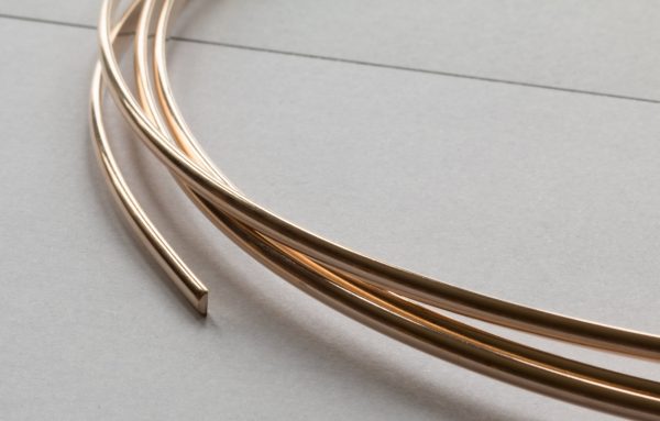 14/20 Yellow Gold-Filled Half-Round Wire (Soft)