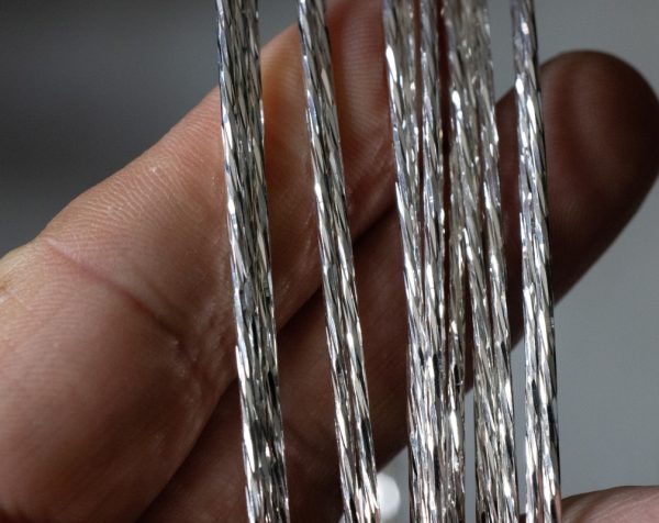 925 Sterling Silver Diamond Twist Wire (Soft)