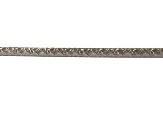 925 Sterling Silver Pattern 1/2 Round Wire (2.87mm x 1.45mm)
