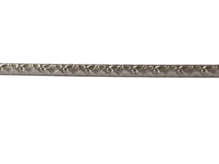 925 Sterling Silver Pattern 1/2 Round Wire (2.87mm x 1.45mm)