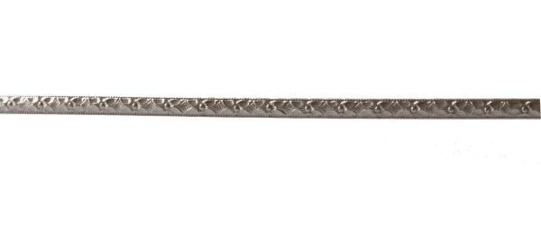 925 Sterling Silver Pattern 1/2 Round Wire (2.87mm x 1.45mm)