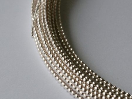 925 Sterling Silver Half-Bead Wire (Soft)