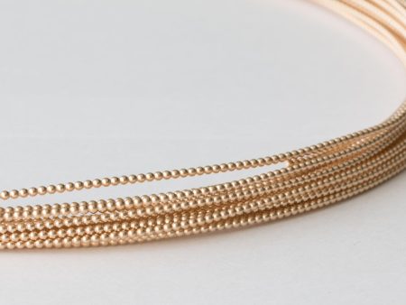 14/20 Yellow Gold-Filled Full-Bead Wire (Soft)