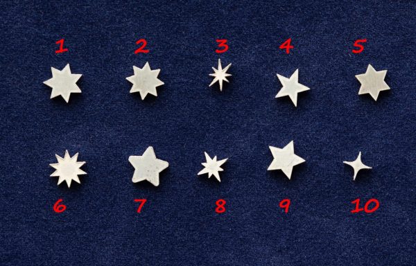 925 Sterling Silver Stars Solderable Accent Size 5mm (set of 10pc)