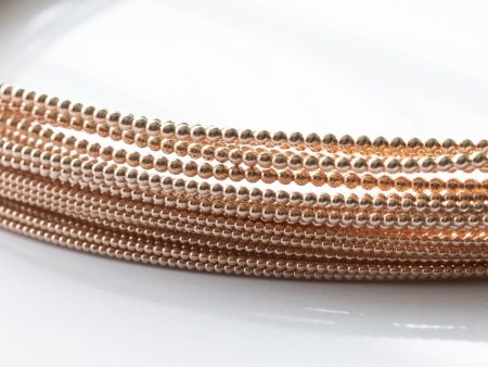 14/20 Rose Gold-Filled Full-Bead Wire (Soft)