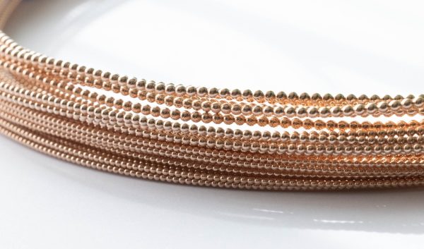 14/20 Rose Gold-Filled Full-Bead Wire (Soft)