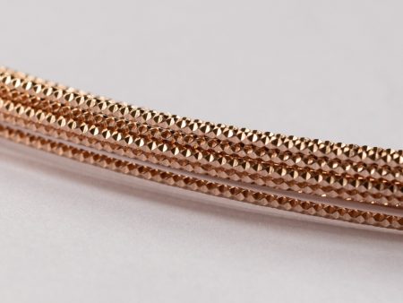 14/20 Rose Gold-Filled Diamond Cut Wire (Soft)