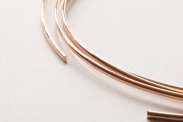 14/20 Rose Gold-Filled Half-Round Wire (Soft) - Image 2