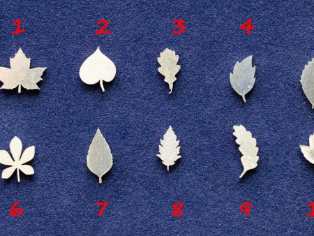 925 Sterling Silver Leaves Solderable Accent (set of 10 pc)