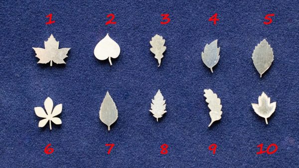 925 Sterling Silver Leaves Solderable Accent (set of 10 pc)