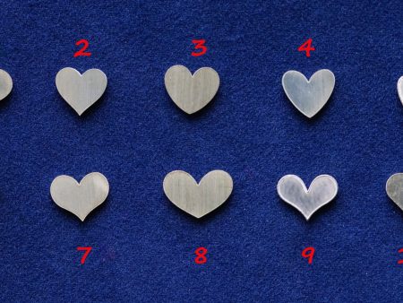 925 Sterling Silver Hearts Solderable Accent Size 6mm (set of 10pc)