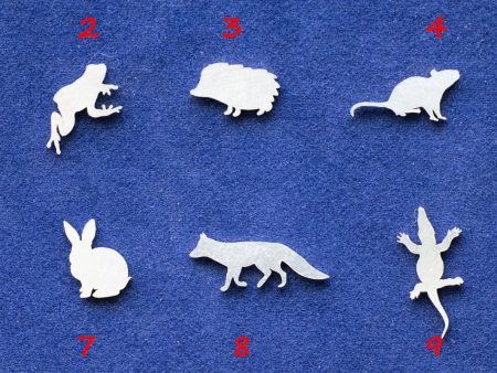 925 Sterling Silver Small Animals Solderable Accent (set of 10pc)