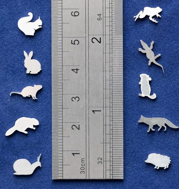 925 Sterling Silver Small Animals Solderable Accent (set of 10pc) - Image 2