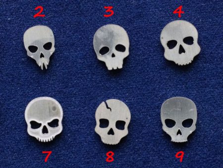 925 Sterling Silver Skulls Accent (set of 10pc)