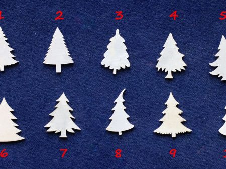 925 Sterling Silver Trees Solderable Accent (set of 10pc)