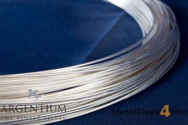 935 Argentium Sterling Silver Round Wire (Half Hard)