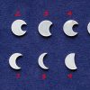 925 Sterling Silver Moons Solderable Accent Size 9mm (set of 10pc)