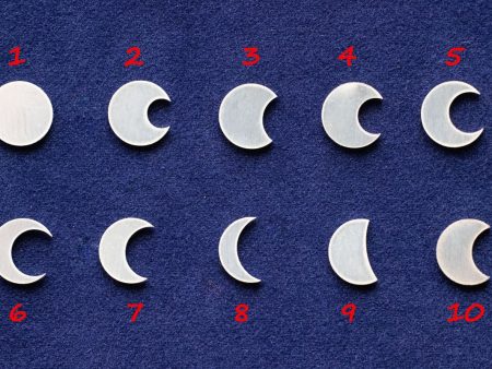 925 Sterling Silver Moons Solderable Accent Size 5mm (set of 10pc)