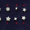 925 Sterling Silver Stars Solderable Accent Size 8mm (set of 10pc)