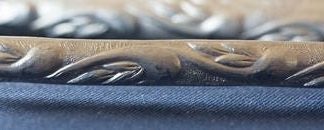 925 Sterling Silver Pattern 1/2 Round Wire 4.29 x 1.68mm