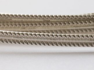 925 Sterling Silver Pattern 1/2 Round Wire (5.1 x 1.4mm)