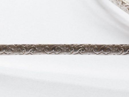 925 Sterling Silver Pattern 1/2 Round Wire (6.40 x 1.73mm)