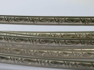 925 Sterling Silver Pattern 1/2 Round Wire 4.80 x 1.80mm