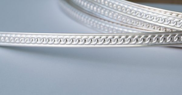 925 Sterling Silver Pattern Flat Wire 7.80 x 1.27mm - Image 3