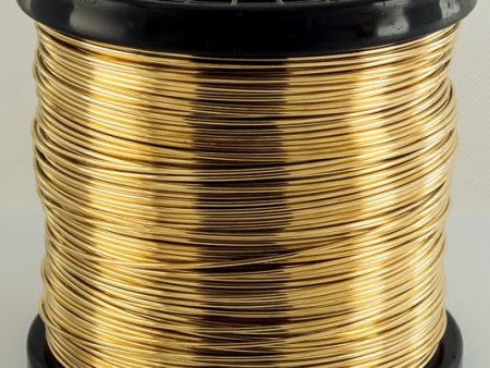 Unplated Brass Round Wire (Half Hard) 0.5kg Spool