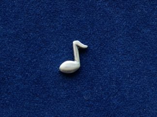 925 Sterling Silver Musical Note Component