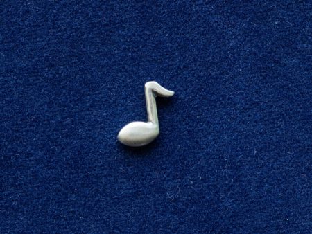 925 Sterling Silver Musical Note Component