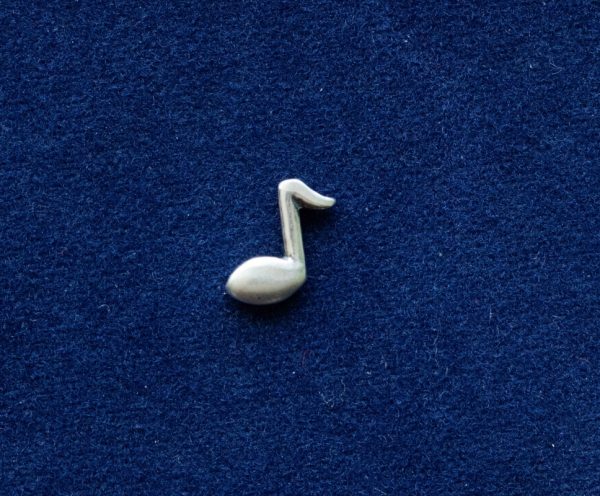 925 Sterling Silver Musical Note Component