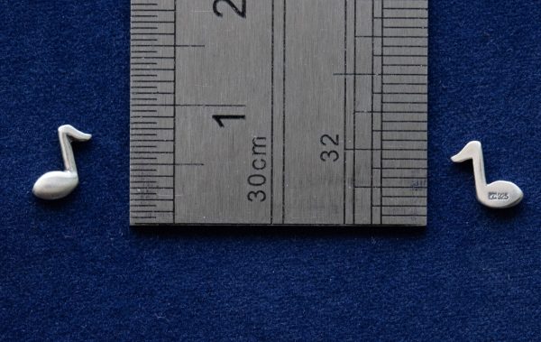 925 Sterling Silver Musical Note Component - Image 4