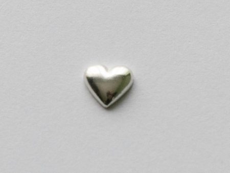 925 Sterling Silver Small Heart Solderable Component