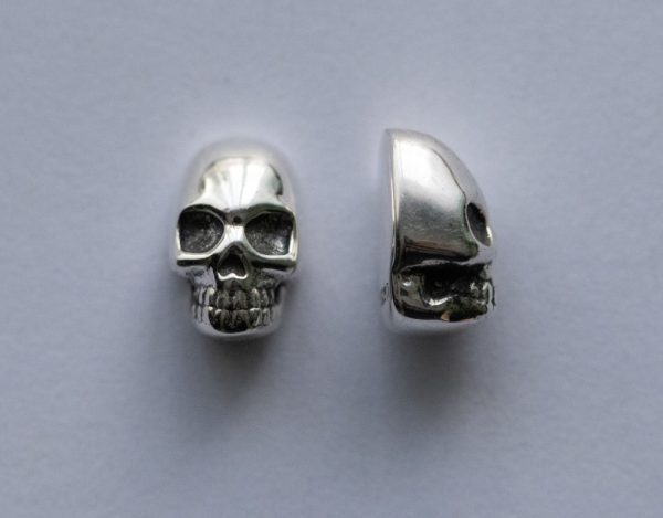925 Sterling Silver Skull Component - Image 2