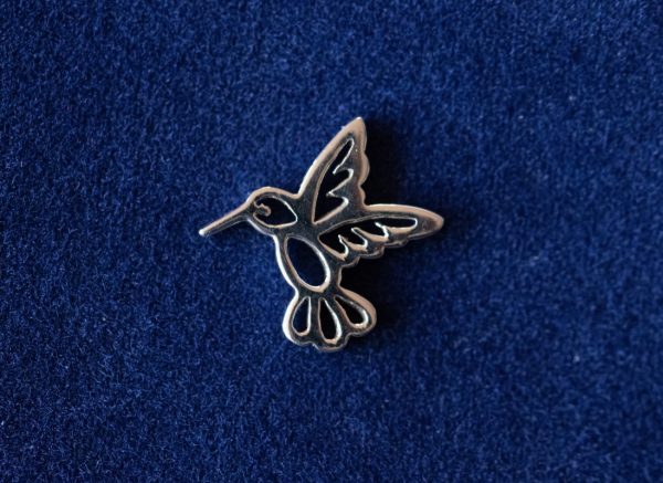 925 Sterling Silver Small Hummingbird Component