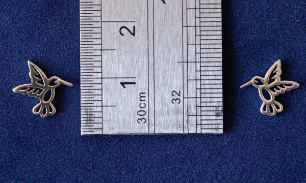 925 Sterling Silver Small Hummingbird Component - Image 3