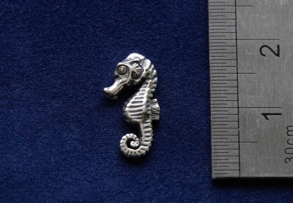 925 Sterling Silver Seahorse Component