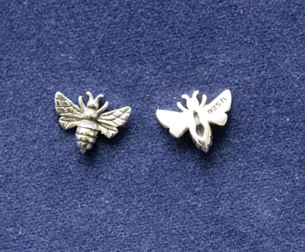 925 Sterling Silver Small Bee Component - Image 2