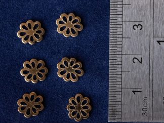 14/20 Yellow Gold-Filled Flower Component (pack of 6)