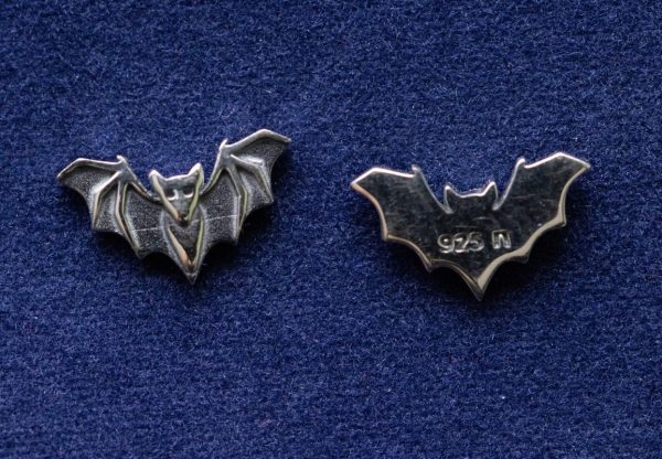 925 Sterling Silver Small Bat Component - Image 3