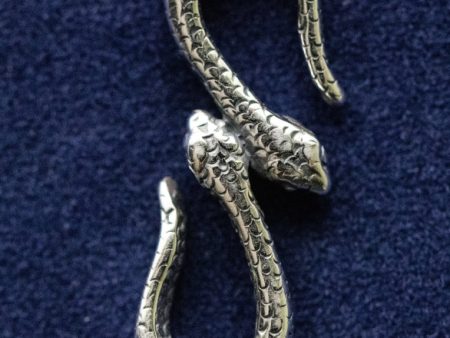 925 Sterling Silver Double-Snake S-Hook Clasp