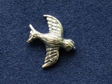 925 Sterling Silver Textured Bird Component