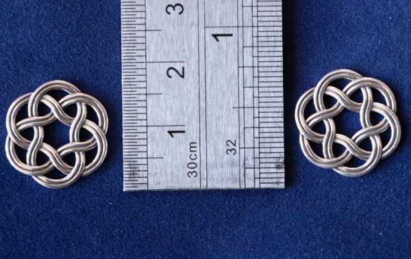 925 Sterling Silver Celtic Circle Component - Image 3