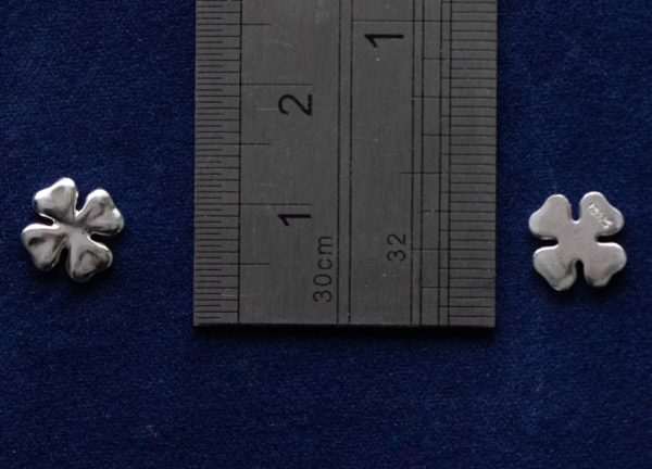 925 Sterling Silver Clover Component - Image 2