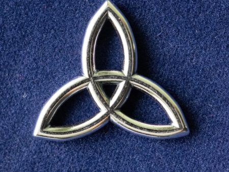 925 Sterling Silver Celtic Triangle Component