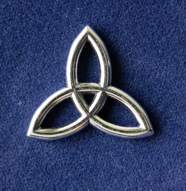 925 Sterling Silver Celtic Triangle Component