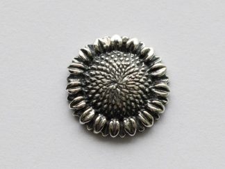 925 Sterling Silver Small Sunflower Solderable Component