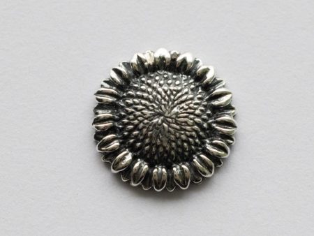 925 Sterling Silver Small Sunflower Solderable Component