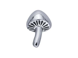 925 Sterling Silver Mushroom Component